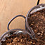 Set of 2 Heart Shaped Indoor Outdoor Garden Planter Trays