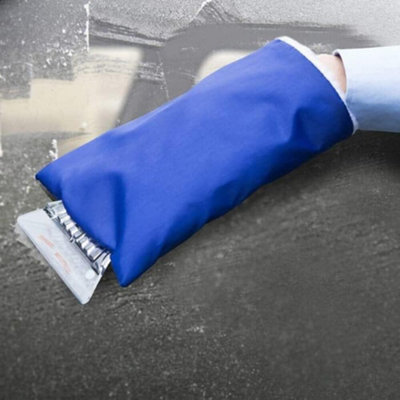 Set Of 2 Ice Scraper With Glove Window  Van Car Winter Snow Frost Windscreen Warm New