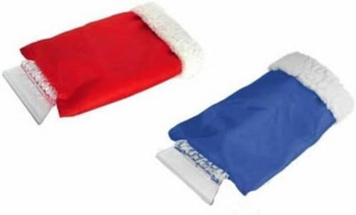 Set Of 2 Ice Scraper With Glove Window  Van Car Winter Snow Frost Windscreen Warm New - 6
