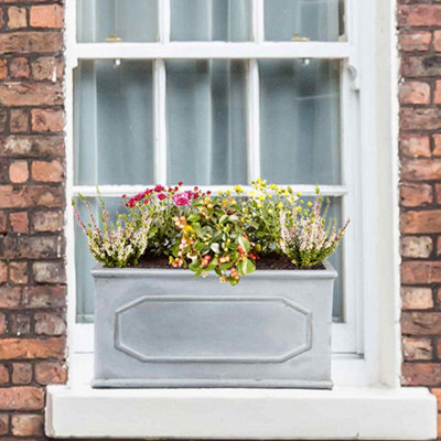 Set of 2 IDEALIST™ 40cm Window Box, Chelsea Windowsill Planter, Vintage ...