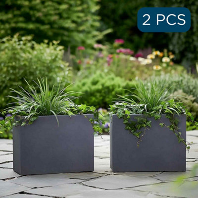 Planter Garden ID Grey 50 x 16 x 16 cm