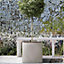 Set of 2 IDEALIST Contemporary Flower Box Square Garden Planters, Grey Light Concrete Outdoor Large Pots H50 L50 W50 cm, 126L