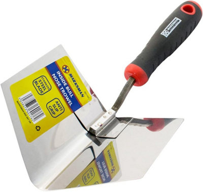 Set Of 2 Inside Bull Nose Trowel Stainless Steel Pointed Internal Plastering Builders