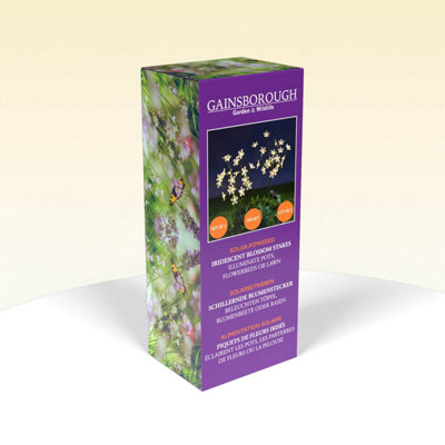 Iridescente Solar-Blüten-Gartenstaken, die die innovativen und dekorativen Aspekte von Stake Casino symbolisieren