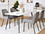 Set of 2 Jumbo Cord Dining Chairs Grey LOVERNA