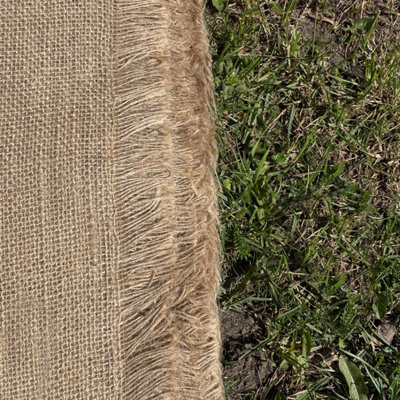 Set of 2 Jute Hessian Burlap Plant Protection Liner & Weed Control ...