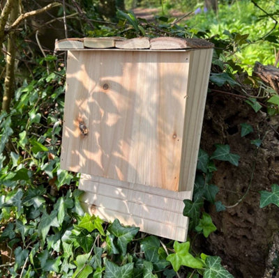 Set of 2 Large Wooden Bat Nesting Roosting Boxes - 4