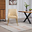 Set of 2 Lograto Faux Leather Dining Chairs - Cream