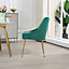 Set of 2 Lograto Velvet Dining Chairs - Green