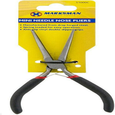 Set Of 2 Long Nose Pliers 4.5 Inch Precision Mini Hand Tool Professional Wire Cutters Craft