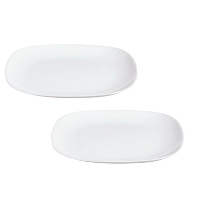 Set of 2 Luminarc White Serving Plate