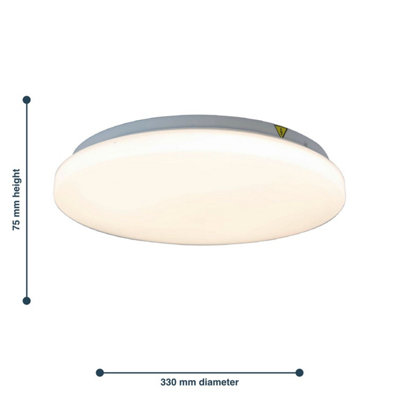 Set of 2 Maybel - Bathroom LED Flush Lights