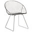 Set of 2 Metal Accent Chairs Silver AURORA