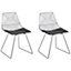Set of 2 Metal Accent Chairs Silver BEATTY