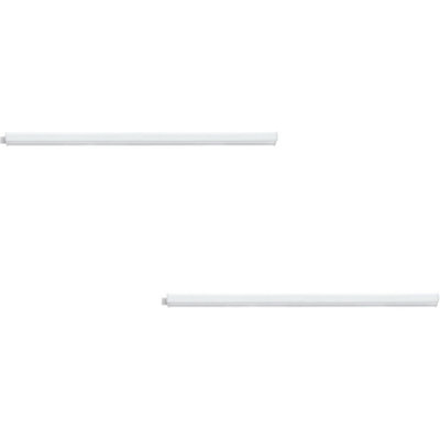 Set of 2 Modern White LED Flush Ceiling Lights - 6.4W Energy Efficient Design