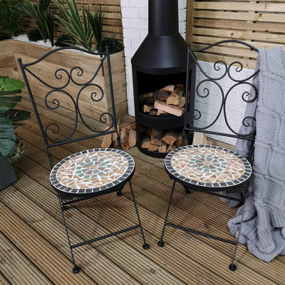 2 seater discount mosaic bistro set