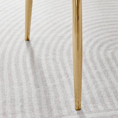 Set of 2 Pesaro Luxury Blue Soft Touch Diamond Stitched Velvet Gold Chromed Metal Leg Dining Chairs