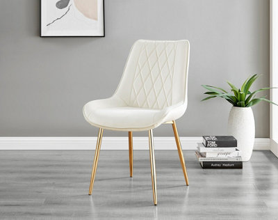 Cream chair with gold legs new arrivals