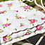 Set of 2 Pink Floral Print Outdoor Garden Chair Seat Pad Cushions