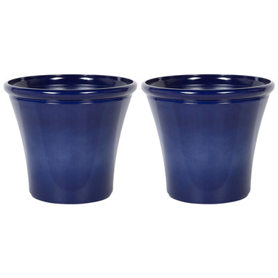 Set of 2 Plant Pots KOKKINO Stone 55 cm