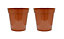 Set of 2 Plastic Plant Nursery Seeding Garden Indoor Outdoor Balcony Container for Fruit Flower Pot 38cm