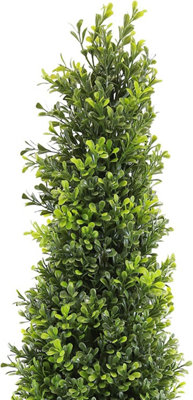 Set Of 2 Potted Topiary Artificial 3Ft Boxwood Tree