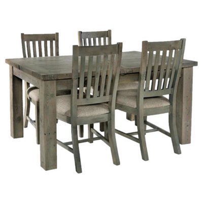 Pine dining chairs with shop padded seat