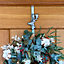 Set of 2 Reindeer Silver Metal Christmas Wreath Door Hangers