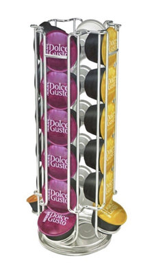 Set of 2 Rotating Coffee Pod Holders, Capsule Stand for Up to 24 Pods, Organized Storage