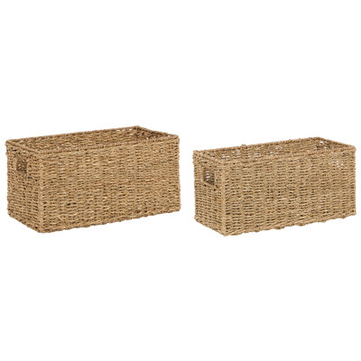 Set of 2 Seagrass Baskets Light DONGHA