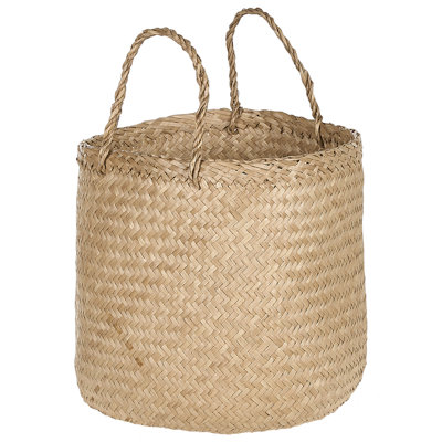 Set of 2 Seagrass Baskets Light HALONG