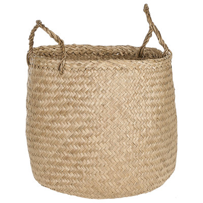 Set of 2 Seagrass Baskets Light HALONG
