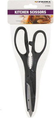 Set Of 2 Stainless Steel Kitchen Scissors Shears Comfort Grip Handles