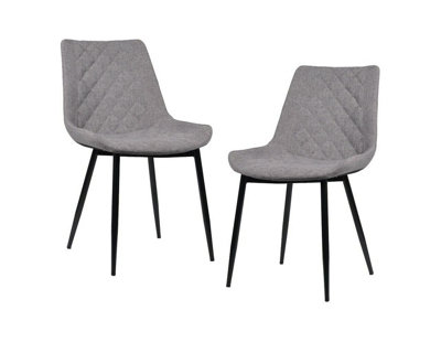 Set Of 2 Upholstered Melrose Dining Chair,Grey