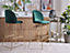 Set of 2 Velvet Bar Chairs Green ARCOLA