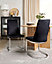Set of 2 Velvet Dining Chairs Black ALTOONA