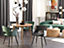 Set of 2 Velvet Dining Chairs Dark Grey SANILAC