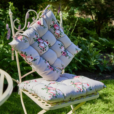Wrought iron seat cushions top