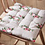 Set of 2 Vintage Floral Outdoor Garden Furniture Chair, Bench Seat Pads