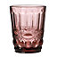 Set of 2 Vintage Rose Quartz Drinking Tumbler Whisky Glasses