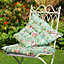 Set of 2 Vintage Style Rose Indoor Furniture Dining Chair Seat Pads