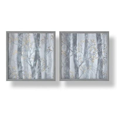 Set of 2 Whimsical Woods Framed Prints