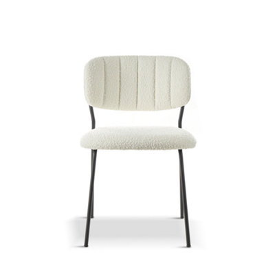 White stackable deals dining chairs