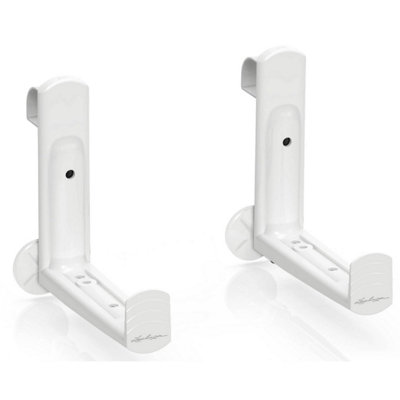 Set of 2 White Plastic Balcony Brackets LECHUZA