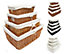 SET OF 2 Wider Large Big Deep Lined Kitchen Wicker Storage Basket Xmas Hamper Basket Natural, Set of 2 Medium 41x28x18cm