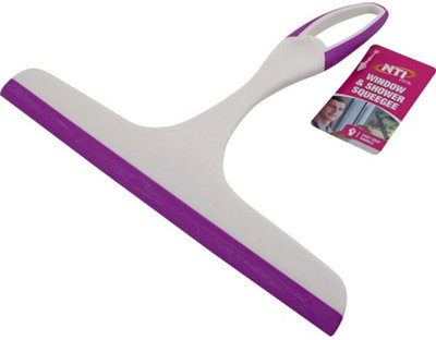 Set Of 2 Window And Shower Squeegee Cleaning Rubber Glass Wiper