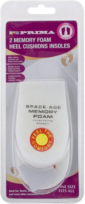 Space age memory foam heel fashion pads