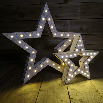 Wooden light clearance up star