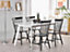 Set of 2 Wooden Dining Chairs Black BURGES