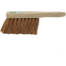 Set Of 2 Wooden Soft Coco Hand Brush Broom Bristle Floor Cleaning Sweeping Home 10 Inches